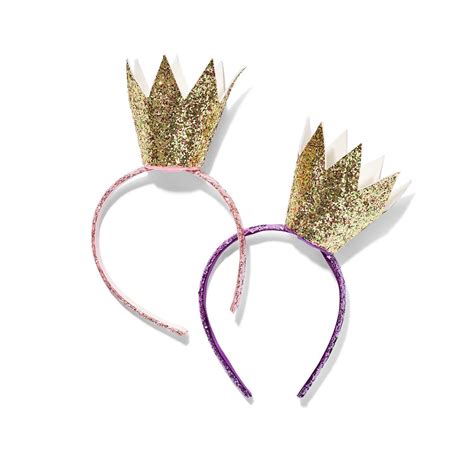 Little Princess Glitter Crown Headband - Purple in 2021 | Diy birthday ...