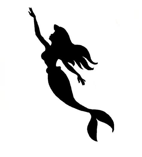 Disney Little Mermaid Silhouette at GetDrawings | Free download