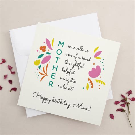 Birthday Cards For Mom Ideas