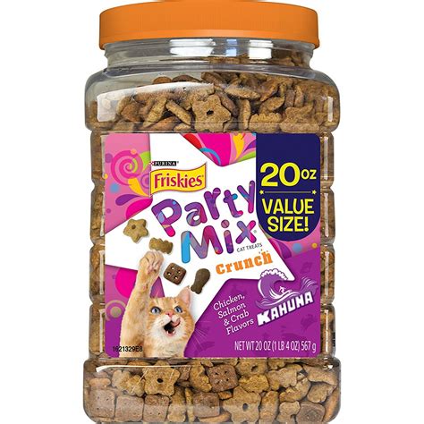 Purina Friskies Made in USA Facilities Cat Treats, Party Mix Kahuna ...