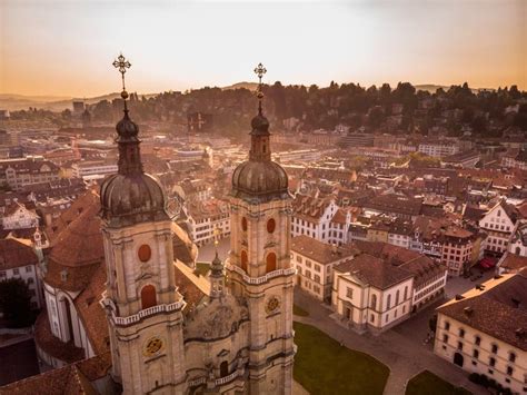 Abbey Cathedral of Saint Gall Stock Photo - Image of heritage, aerial: 123983872