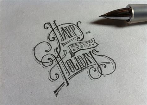 20 Amazing Examples of Typography Sketches for Your Inspiration - Web Design Ledger