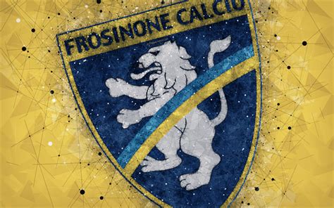 Download wallpapers Frosinone Calcio, 4k, logo, geometric art, Serie B ...