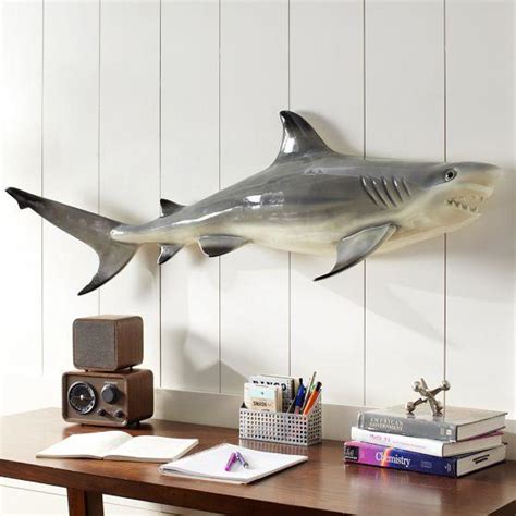 Novelty Grey Shark Wall Decor