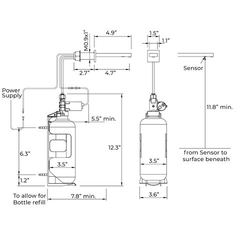 Automatic Hand Sanitizer Soap Dispenser Installation Instructions