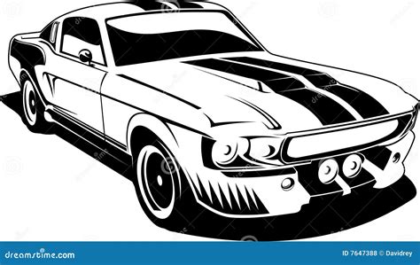 Classic Car Black White Stock Illustrations – 10,815 Classic Car Black ...