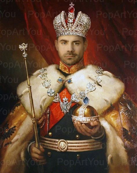 Personalized King Portrait for Him Royal Historical Portrait - Etsy