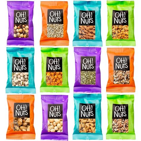 Oh! Nuts® Healthy Premium Freshly Roasted Nut & Seeds Mix Food Snacks | 12 Different Natural ...