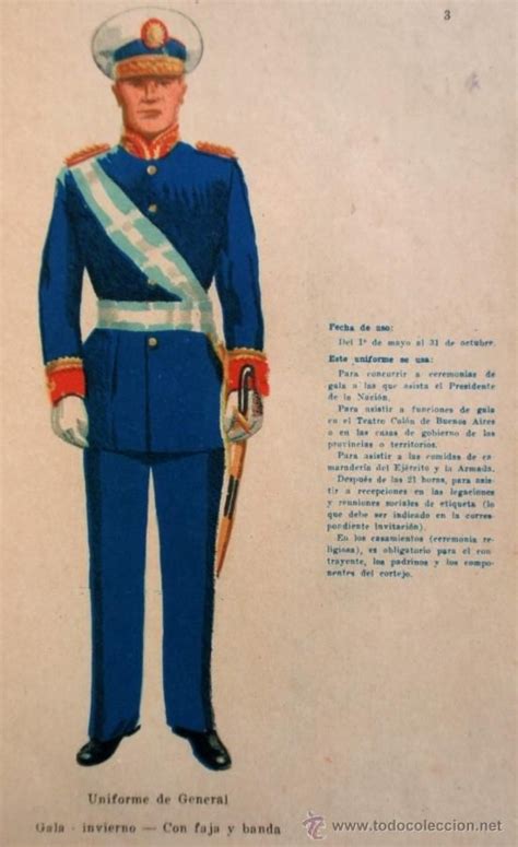 Argentine Army general officers' ceremonial dress uniform | 군복