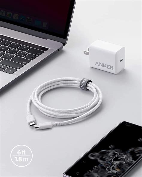 Anker 65W PD Compact Fast Charger Adapter with 6 ft USB-C to USB-C Cable, PowerPort III - Anker ...