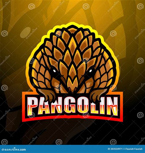 Pangolin Logo Design Vector. Pangolin Silhouette. Vector Illustration ...