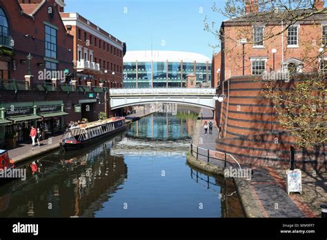 The canal network in the centre of Birmingham,England Stock Photo - Alamy