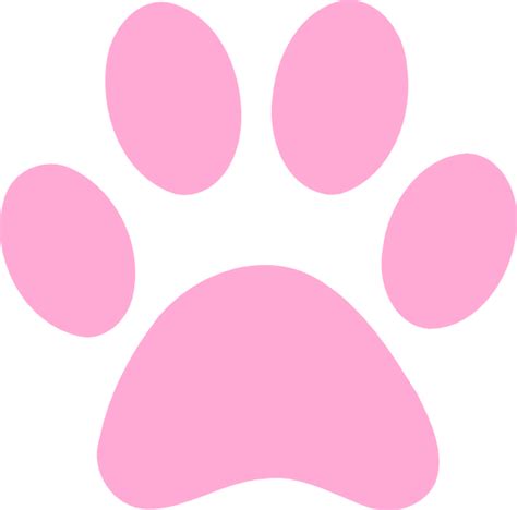 Pink Paw Print Clip Art at Clker.com - vector clip art online, royalty free & public domain