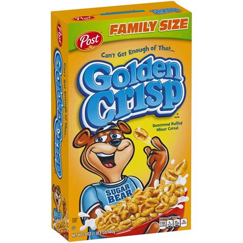 Post, Golden Crisp Wheat Breakfast Cereal, Family Size, 24 Oz - Walmart.com