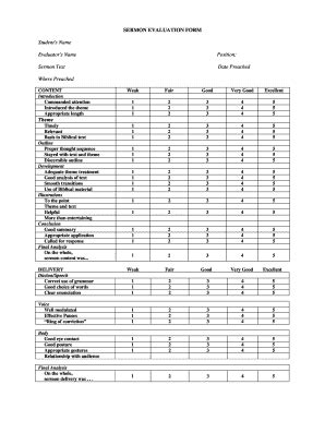 Blank Sermon Outline Template Pdf - Fill Online, Printable, Fillable, Blank | pdfFiller