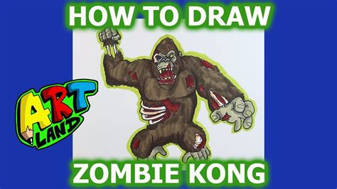 How to Draw ZOMBIE KONG!!! - YouTube