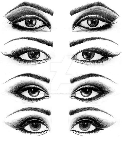 Eyes Drawings. by Psychosomatic-Psyche on DeviantArt