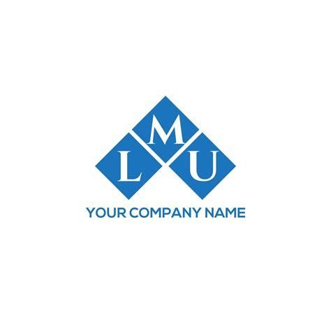 LMU letter logo design on WHITE background. LMU creative initials letter logo concept. LMU ...