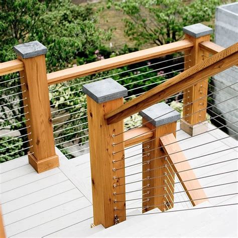 Steel Cable Railing Fence Inspiration | Lake houses exterior, Bungalow exterior, House exterior