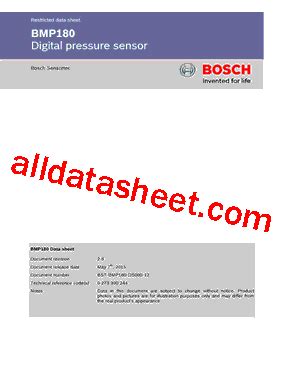 BMP180 Datasheet(PDF) - Bosch Sensortec GmbH