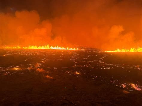 Iceland's erupting volcano seen from above - December 19, 2023 | Reuters