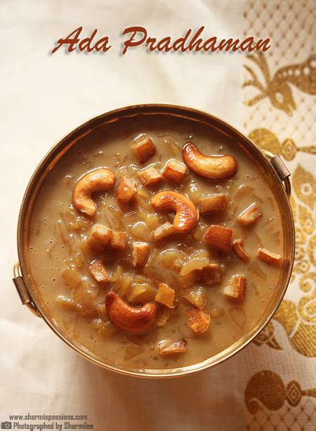 Ada Pradhaman | Kerala Style Ada Payasam Recipe - Sharmis Passions