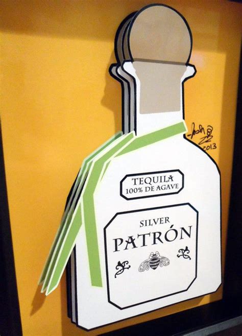 Patron Tequila Kitchen Art Liquor Bottle 3D Pop by PopsicArt, $25.00 Tequila Bottles, Liquor ...