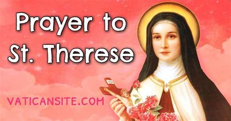 Miraculous Invocation to St. Therese - Prayer - Vatican Site