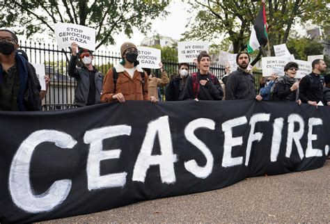 Progressive Democrats, White House protesters call for cease-fire in ...