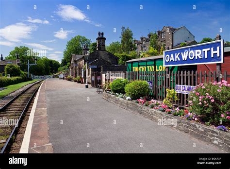 Oakworth Station on the Keighley & Worth Valley preserved Steam Railway ...