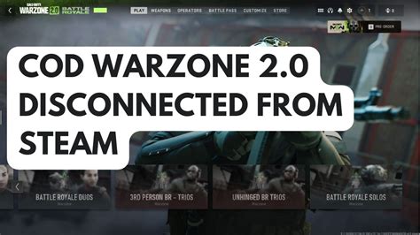 How to Fix COD Warzone 2.0 Disconnected from Steam – The Droid Guy