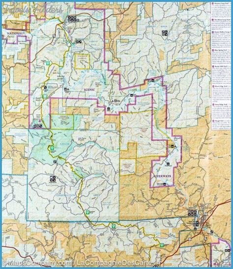 OZARK NATIONAL SCENIC RIVERWAYS MAP MISSOURI - TravelsFinders.Com