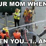 Drinking from a fire hose Meme Generator - Imgflip