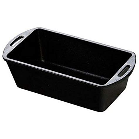 Lodge Lodge Cast Iron Loaf Pan, 5" x 10.25",Black - The Home Kitchen Store