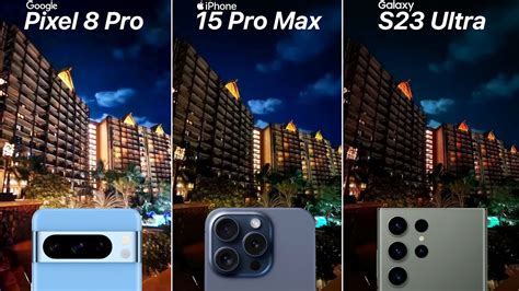 Google Pixel 8 Pro VS iPhone 15 Pro Max VS Galaxy S23 Ultra Camera Test ...