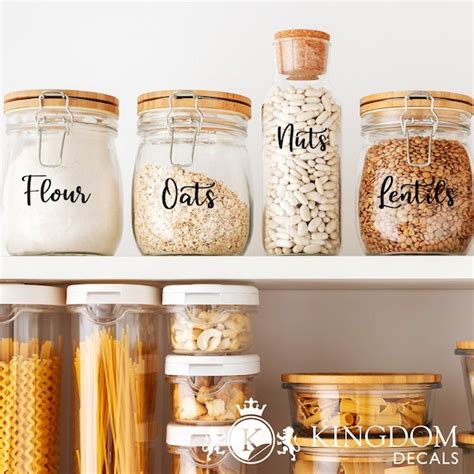 Kitchen Canister Labels - Etsy