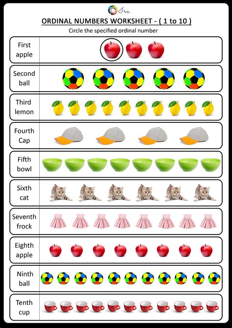 30++ Ordinal Numbers Worksheet – Worksheets Decoomo