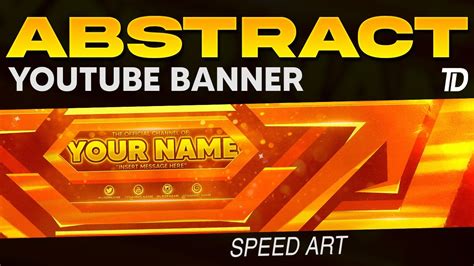 Abstract YouTube Banner | Photoshop Speed Art - YouTube