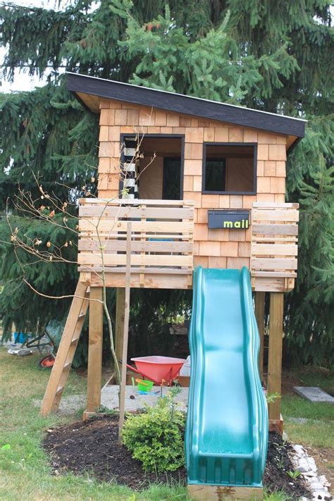 10 DIY Outdoor Playset Ideas — Tag & Tibby Design | Backyard play, Backyard fort, Backyard ...