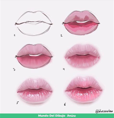 Pin de Aisha en Para dibujar | Dibujos de labios, Dibujos de ojos, Tutorial de arte digital