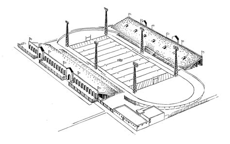 football field coloring page - Clip Art Library