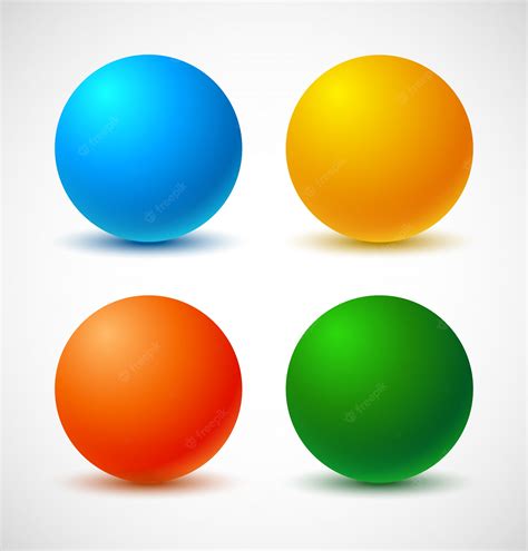 Juego de bolas de colores. | Vector Premium