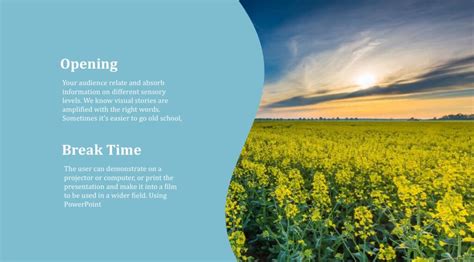 Farming Powerpoint Templates - Blue, Border & Frames, Green, Nature Backgrounds