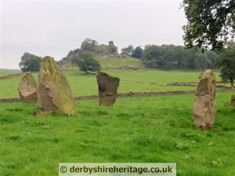 Nine Stones Close stone circle a 45ft stone circle- Derbyshire Heritage