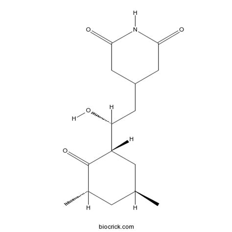 Cycloheximide | CAS:66-81-9 | Antibiotic,inhibiter of protein synthesis in eukaryotes | High ...