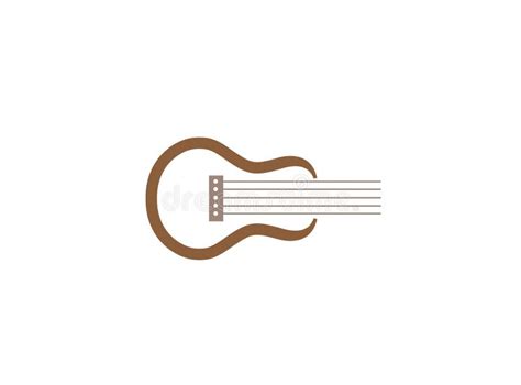 Classical Guitar Symbol for Logo Design Illustration Stock Vector ...