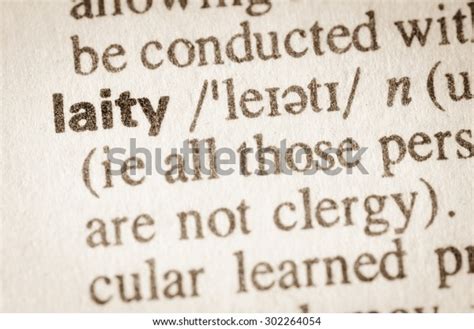 Definition Word Laity Dictionary Stock Photo 302264054 | Shutterstock