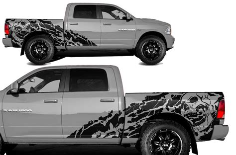 Dodge Ram 1500/2500 (2009-2018) 5.7 BED Custom Vinyl Decal Kit - NIGHT ...