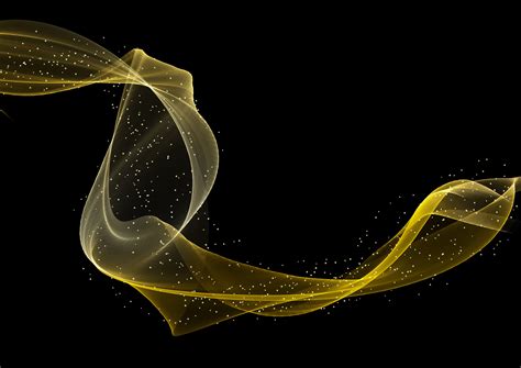 Golden flowing lines 1228121 Vector Art at Vecteezy