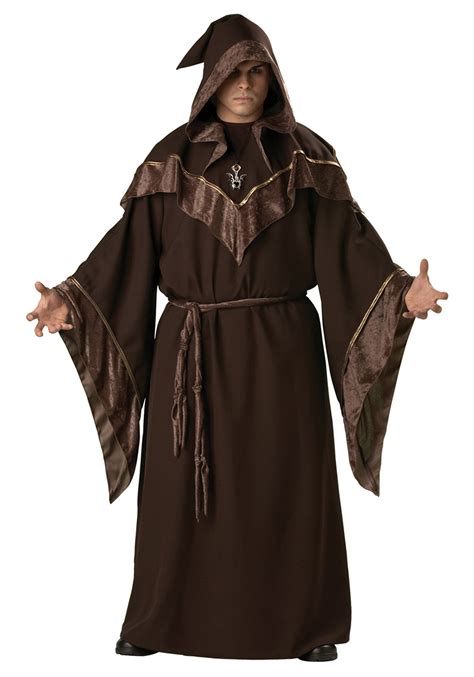 Men's Plus Size Mystic Sorcerer Costume | Wizard Costumes